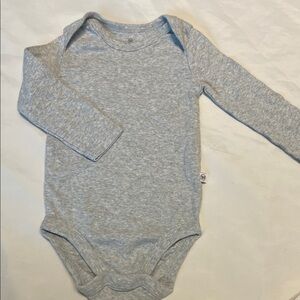 “Bundle 10/$13” Honest 6-9M Gray Long Sleeve Baby bodysuit